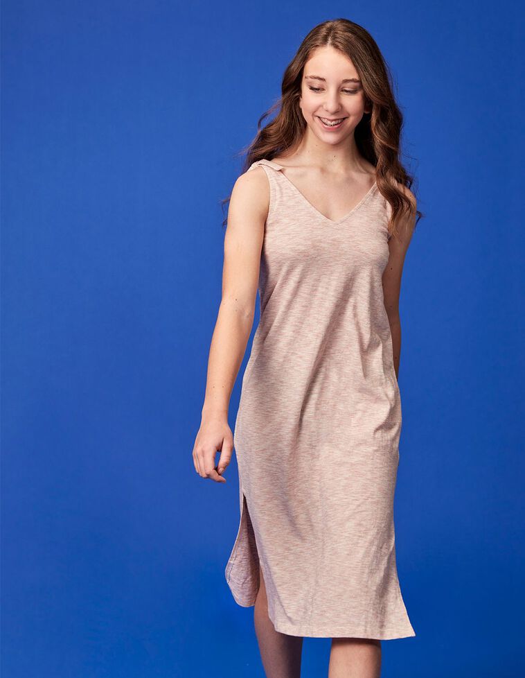 Vestido de rayas caldera