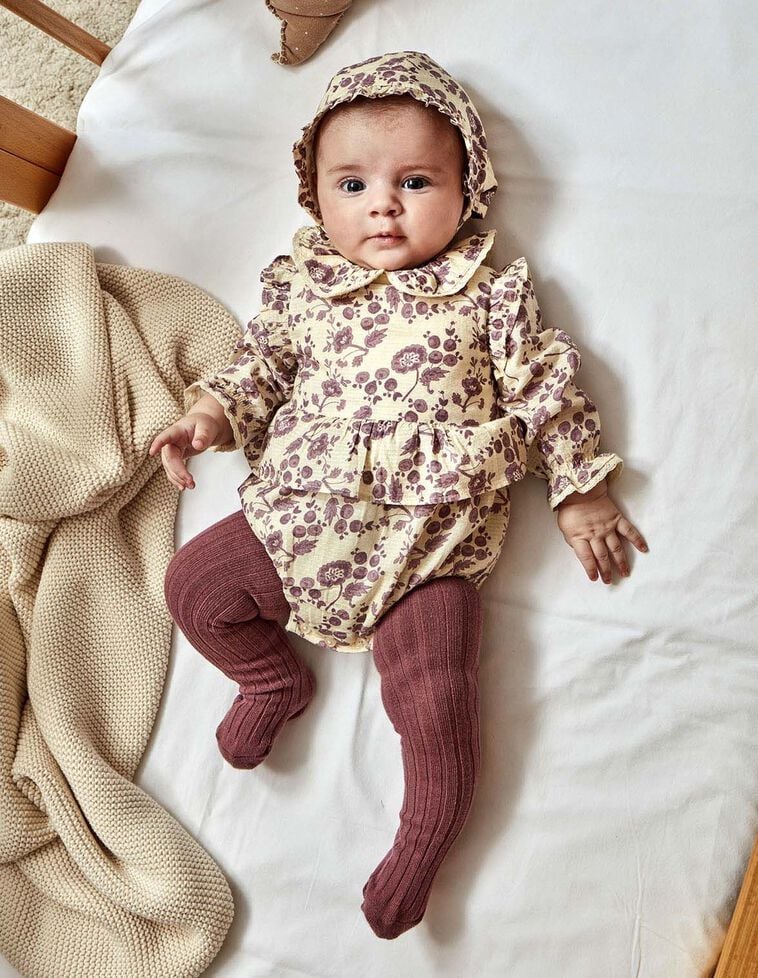 Conjunto con capota morado