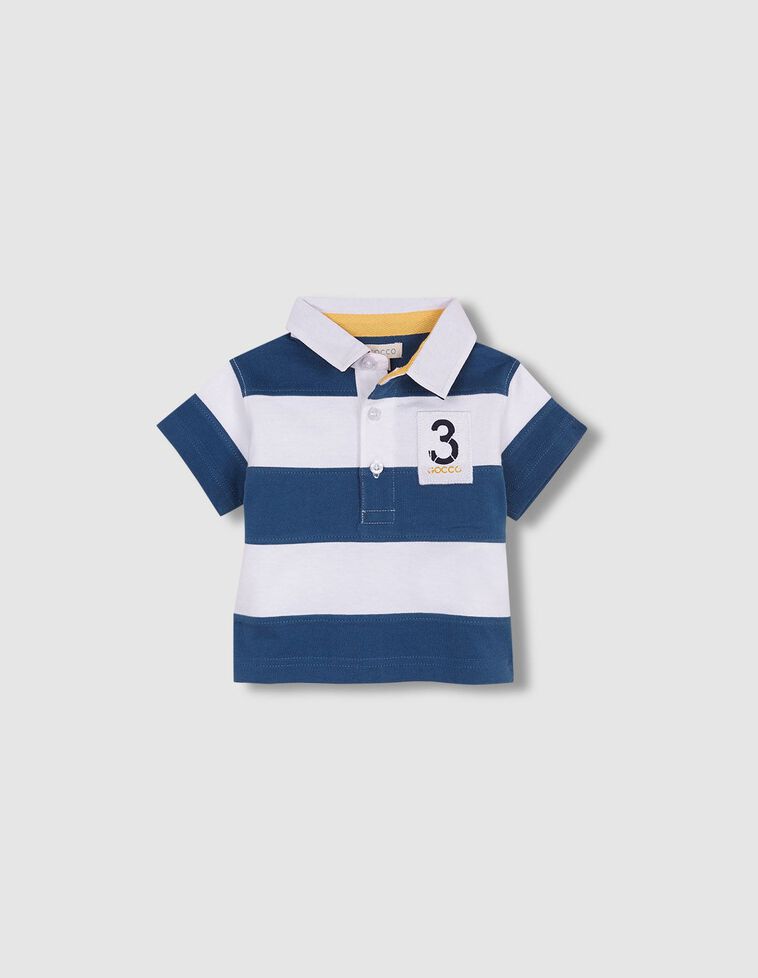 Polo parche g3 azul
