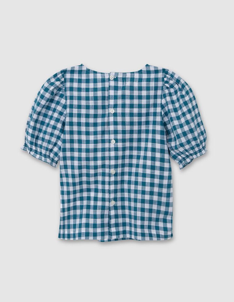 Camisa vichy petróleo