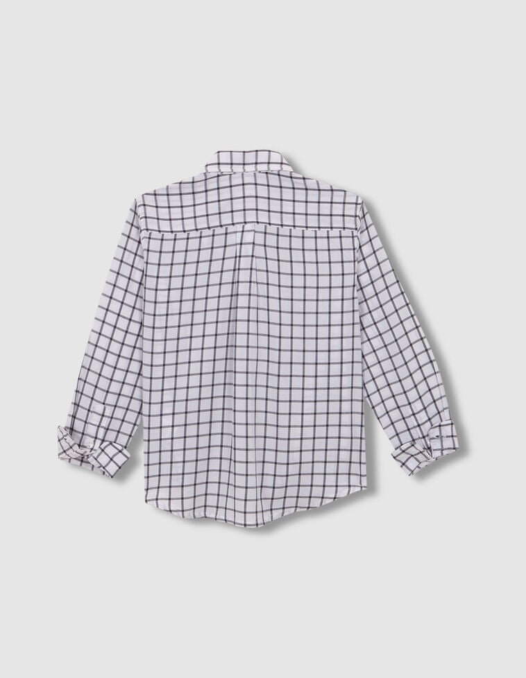 Camisa Cuadro Ventana  Petroleo