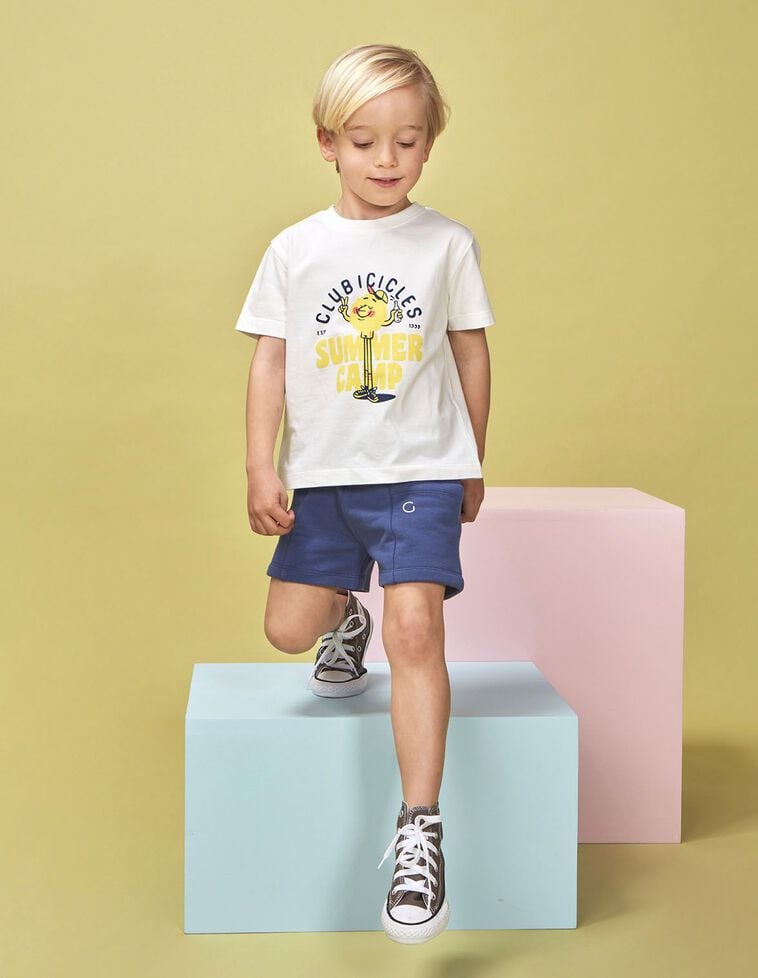 Camiseta print camp blanco