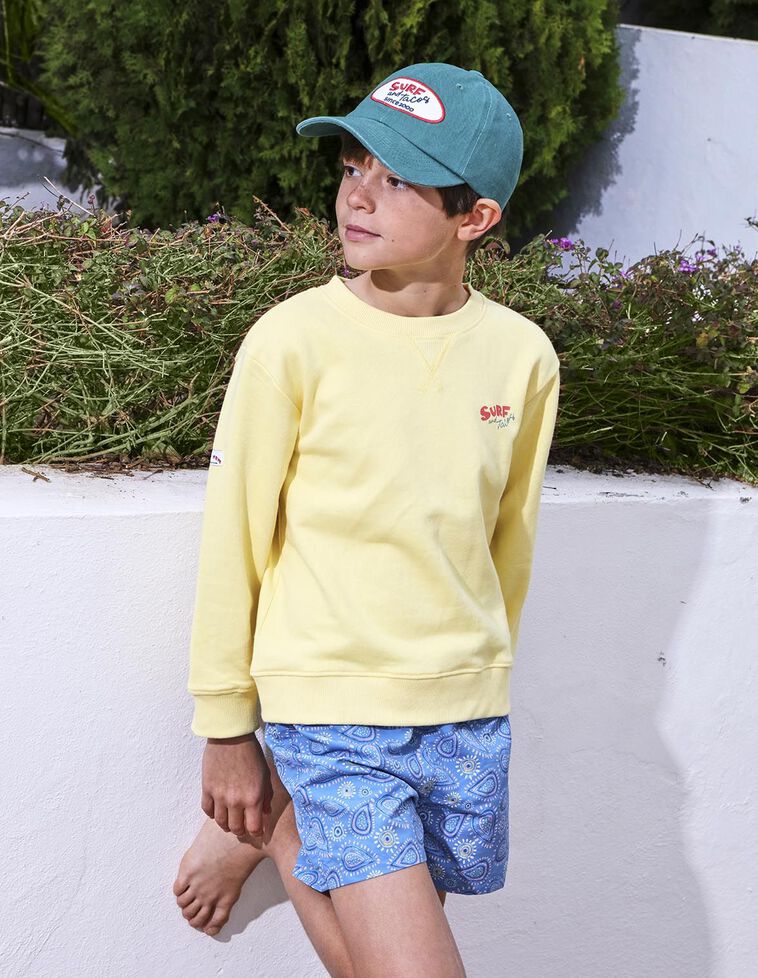 Sudadera taco print amarillo