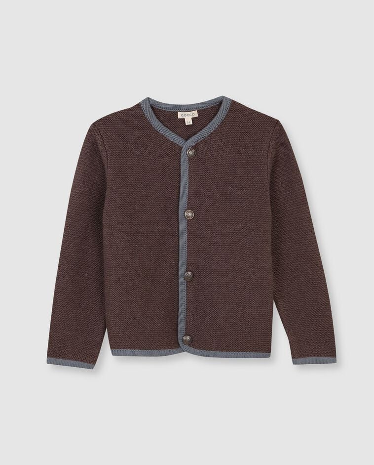 Chaqueta austriaca de punto gris unisex