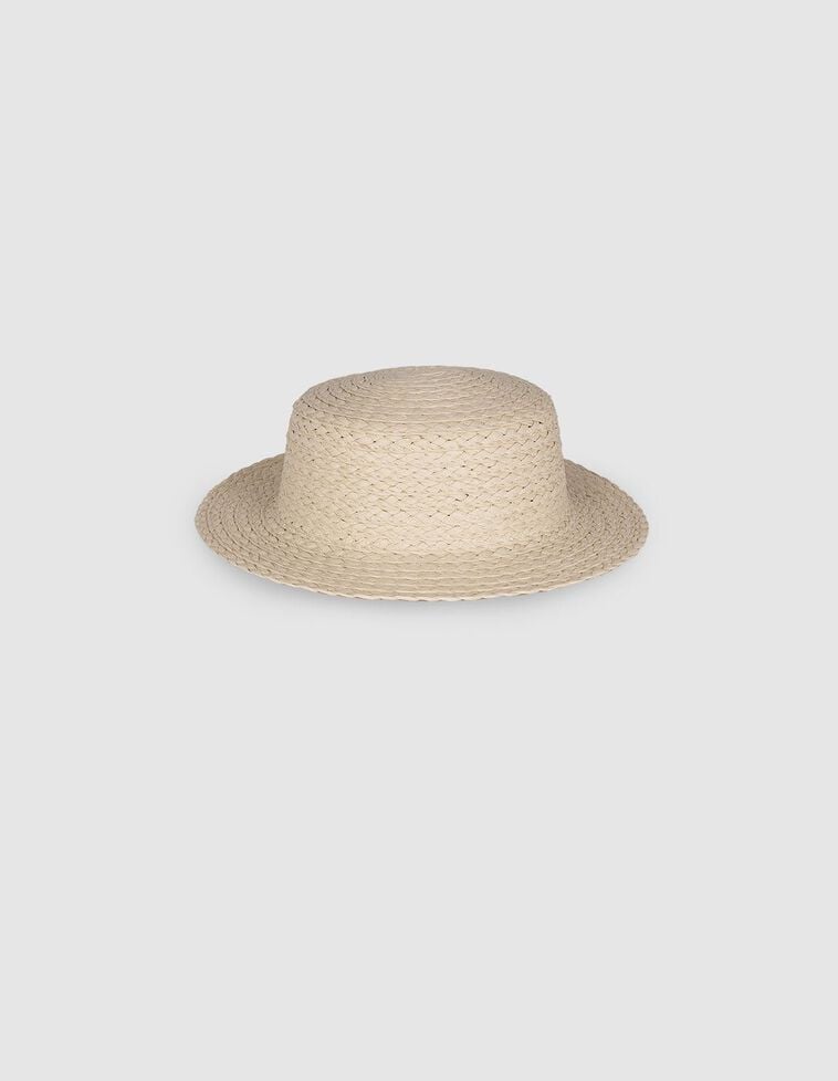 Sombrero de papel beige