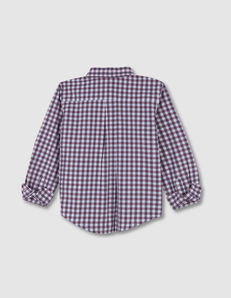 Camisa algodón cuadro vichy 