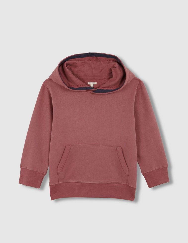 Sudadera con capucha rosa