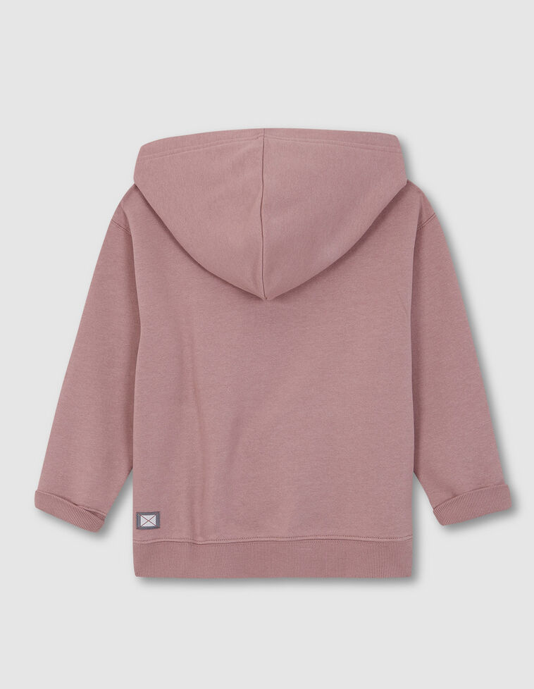 Sudadera Con Capucha Logo Delantero  Rosa