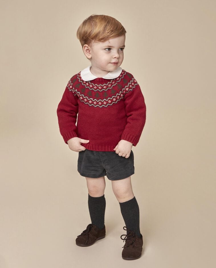Jersey con greca rojo beb&eacute;