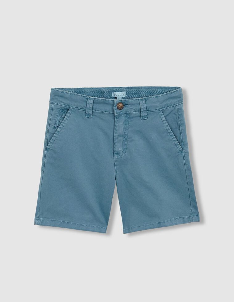 Pantalón chino corto azul claro