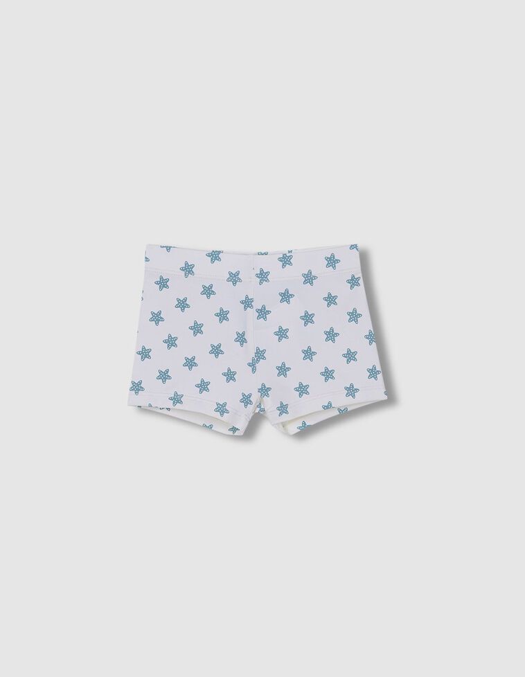 Traje de baño estampado estrella blanco