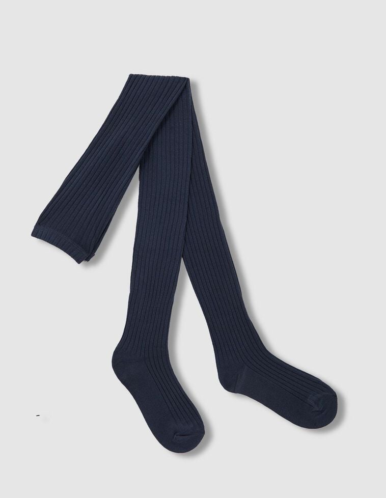 Leotardos de canalé gris