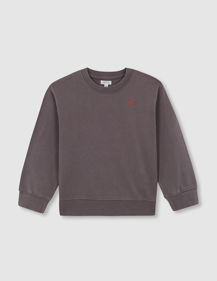 Sudadera big bro gris