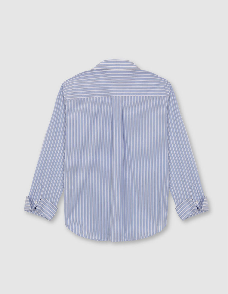 Camisa Rayas Smart Celeste Bb