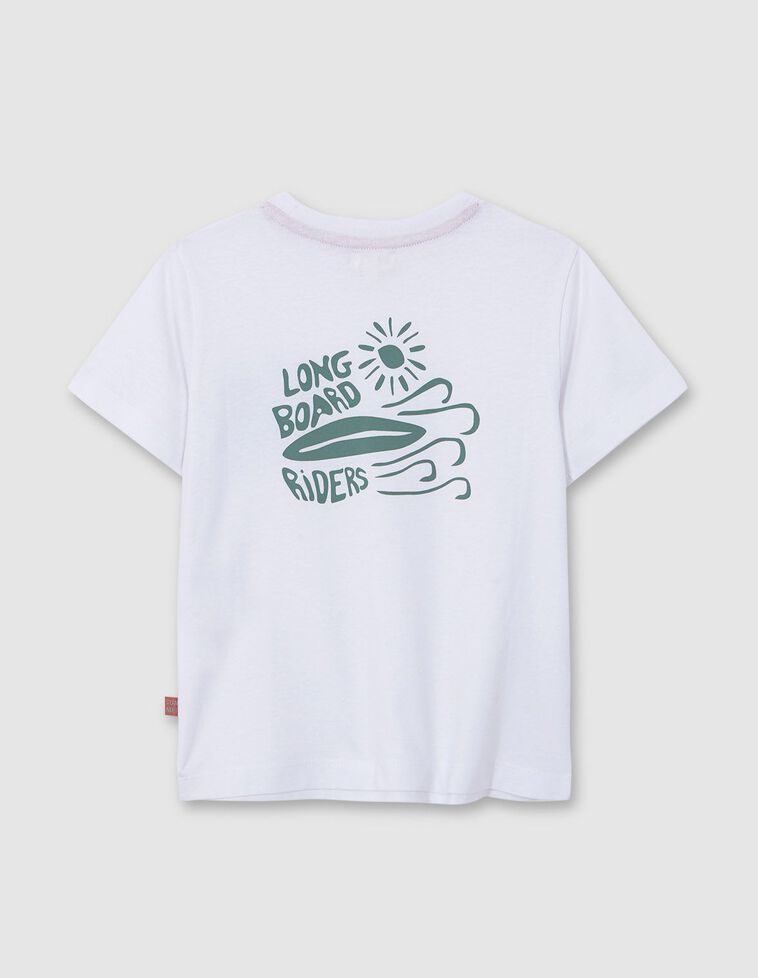 Camiseta print wave blanco 