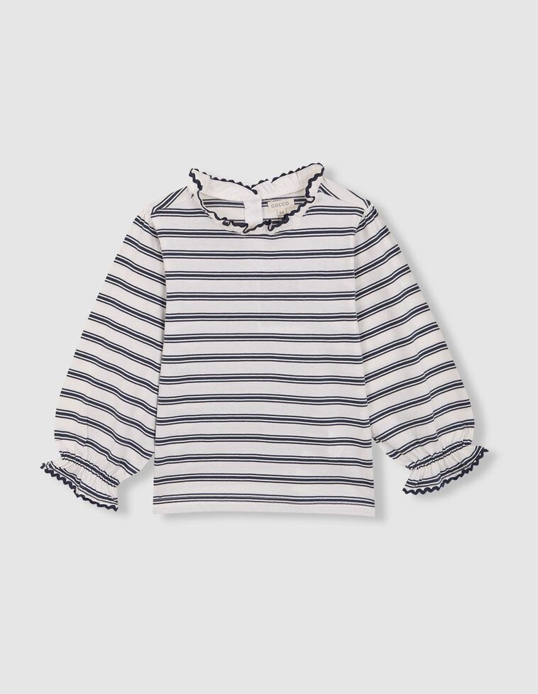 Camiseta de rayas blanco