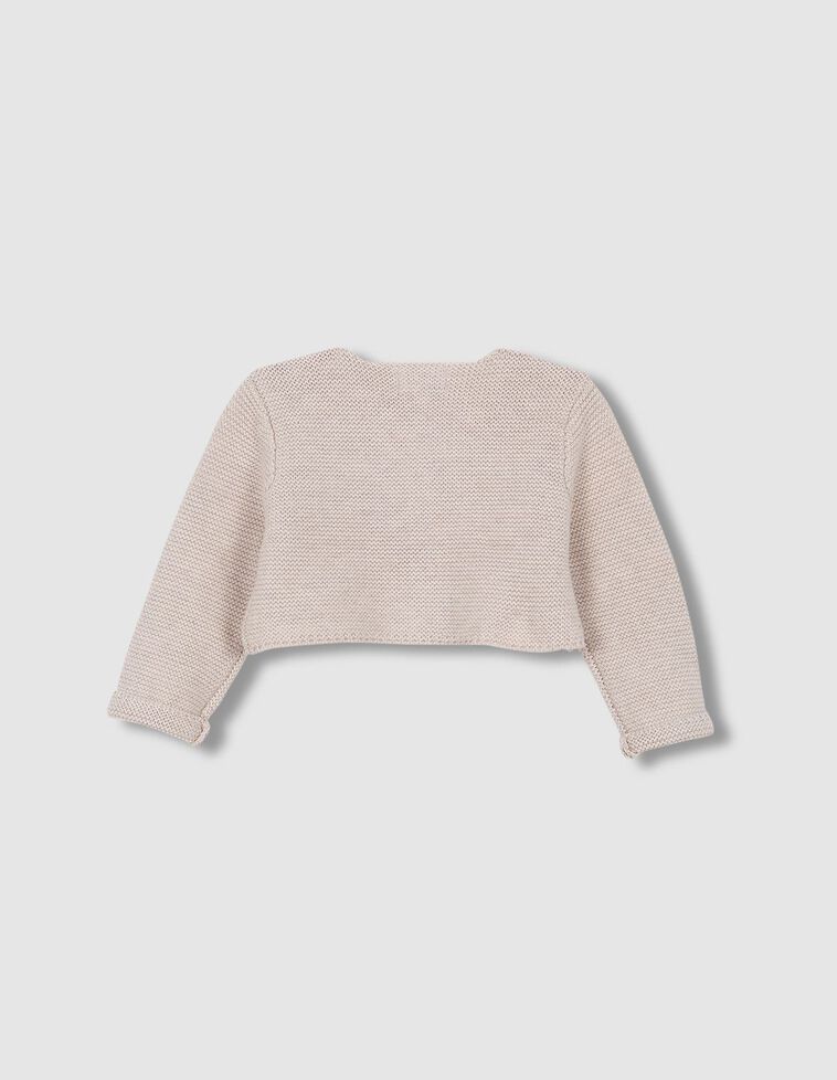 Chaqueta punto bobo piedra