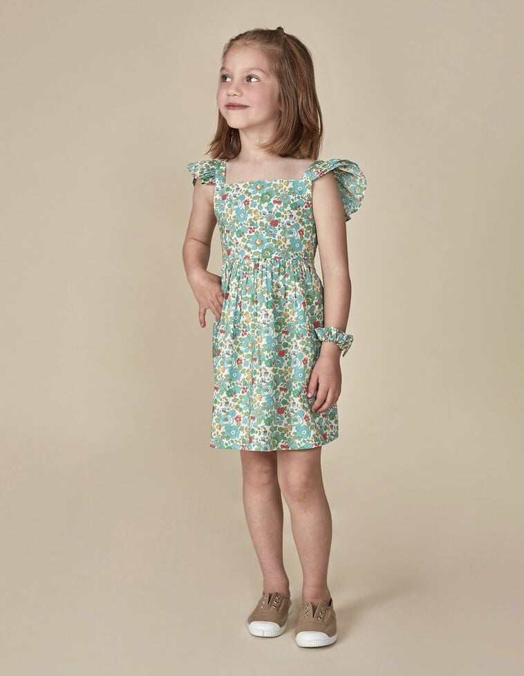 Crunchy de estampado liberty verde