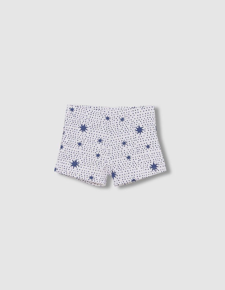 Traje de baño estampado estrellas azul