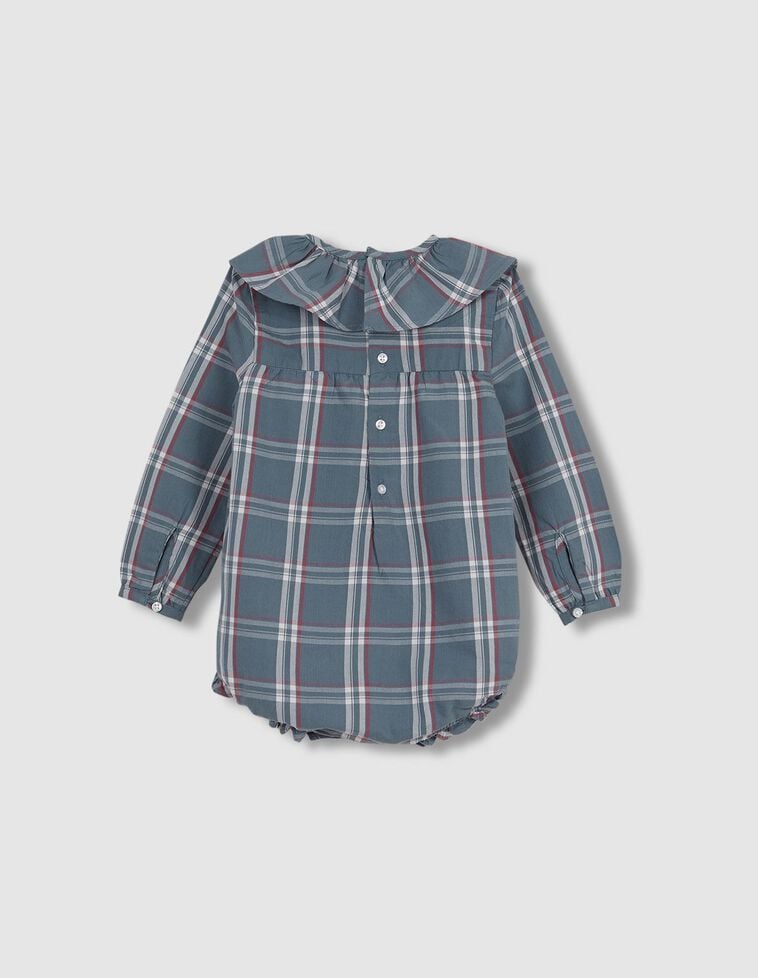 Rana De Cuadro Tartan Petroleo Claro