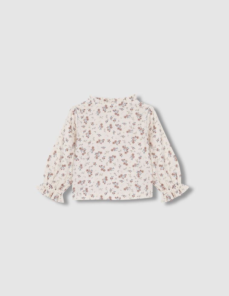Blusa Estampado Florecitas Arena