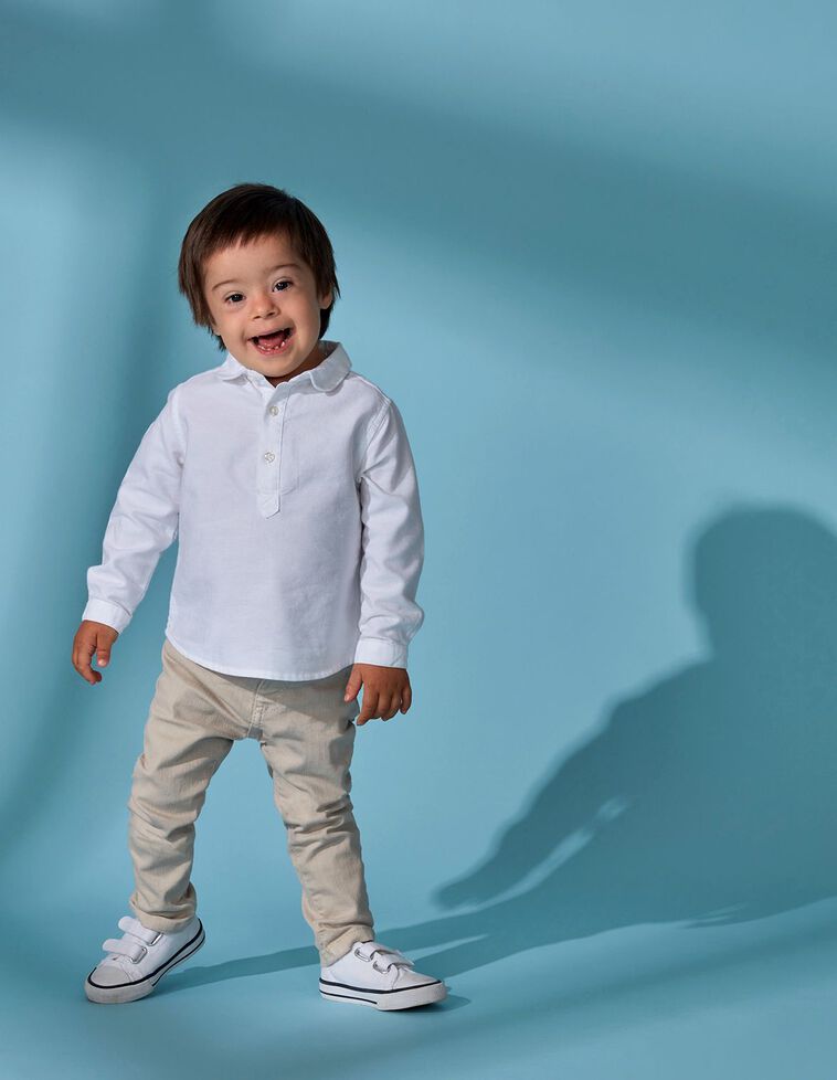 Camisa oxford blanca panadera
