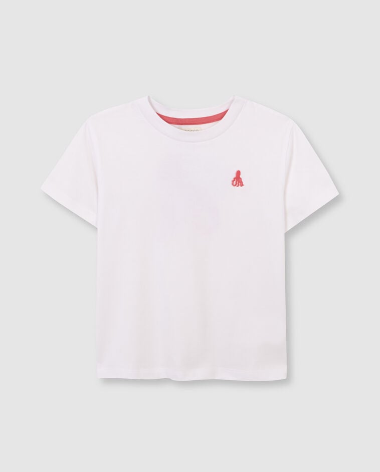 Camiseta pulpo blanco