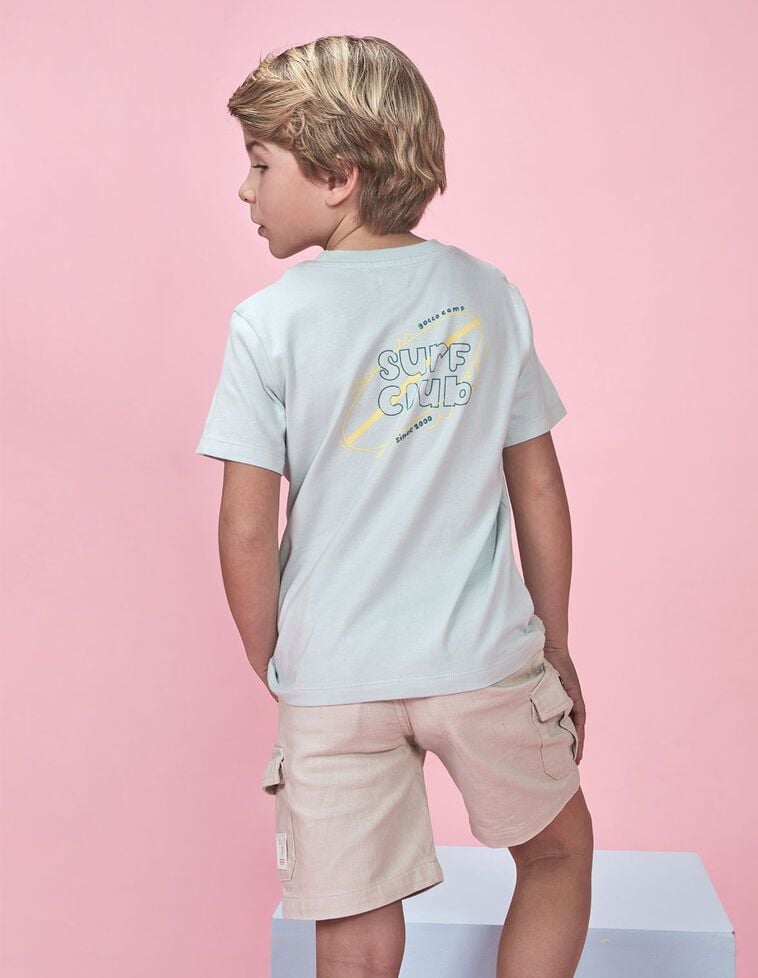 Camiseta print surf club verde
