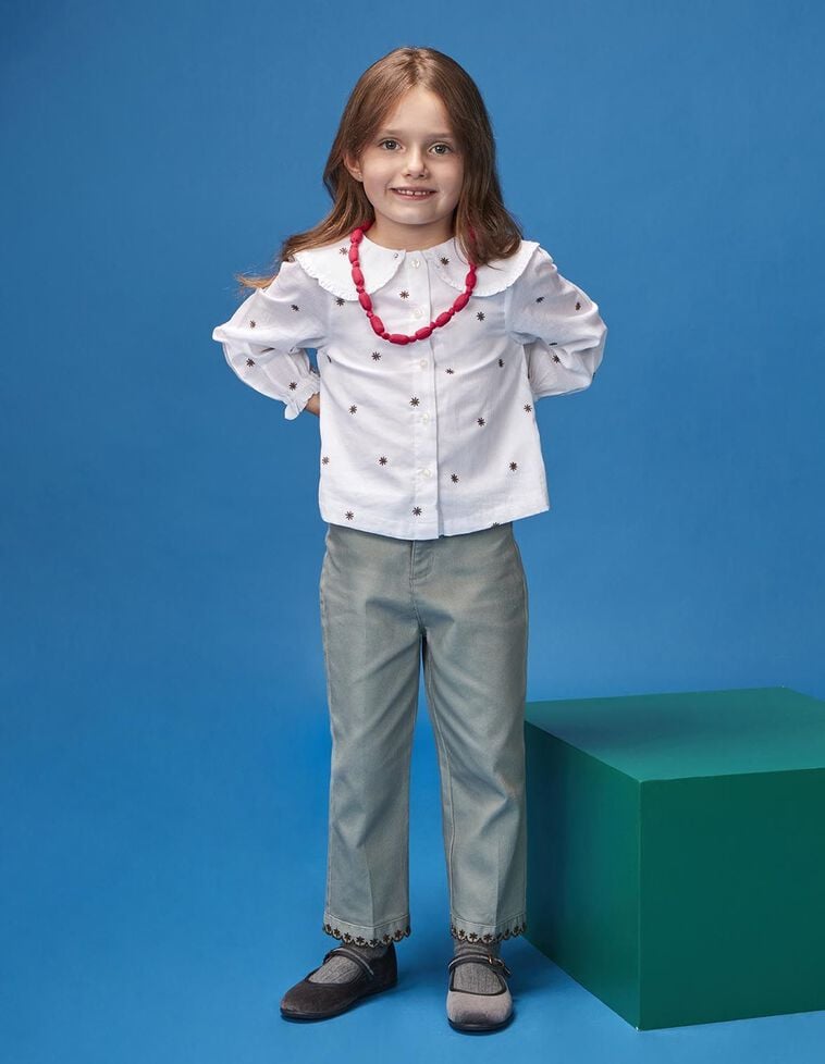 Blusa de flores blanco Blusa de flores blanco