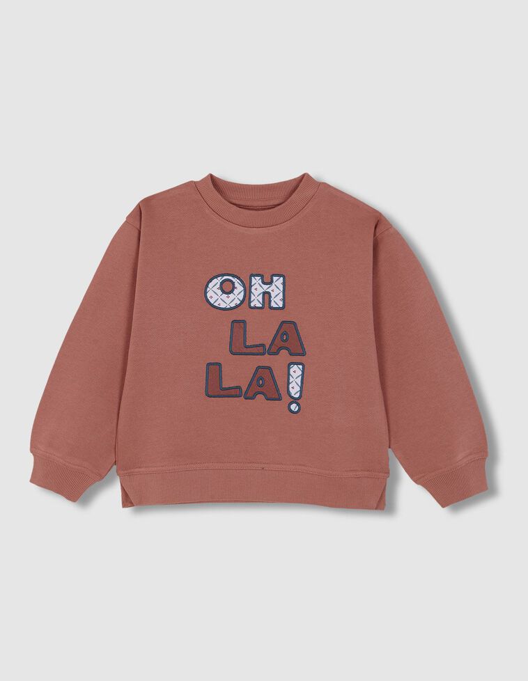 Sudadera con parche naranja