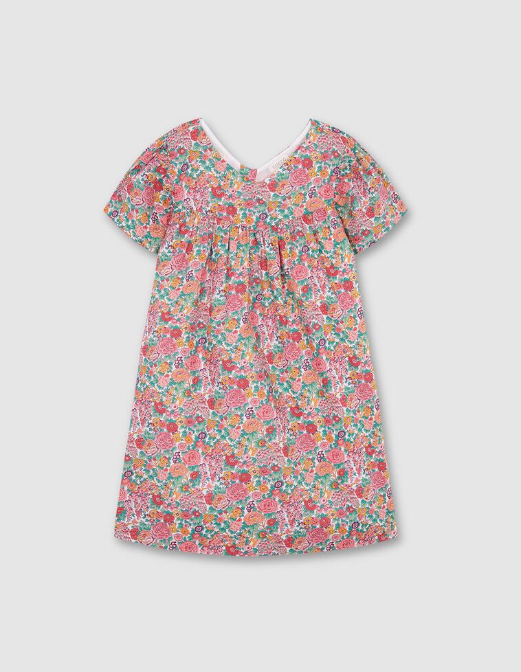 Vestido estampado de flores de Liberty 