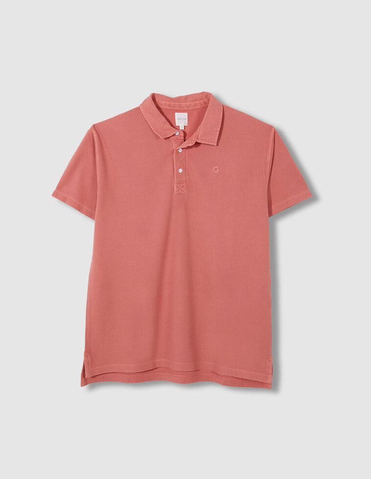 Polo manga corta coral
