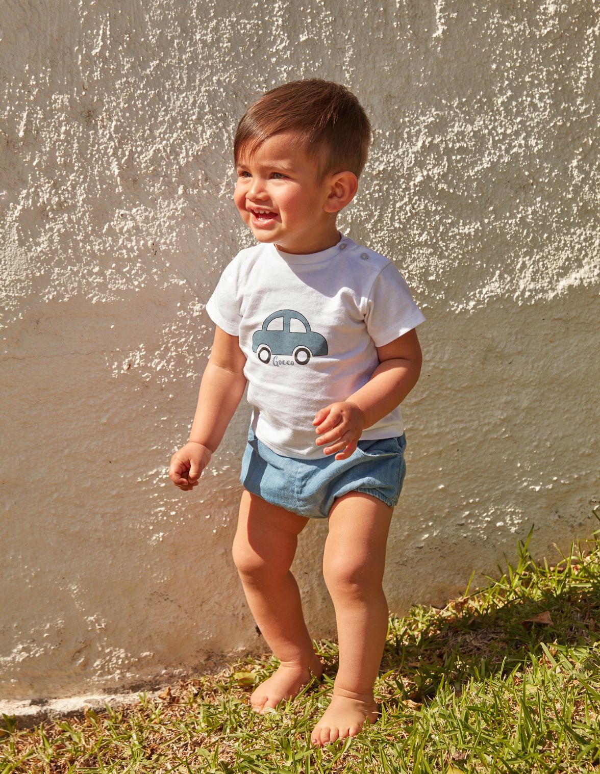 Cubrepanal denim de Bebe nino Gocco