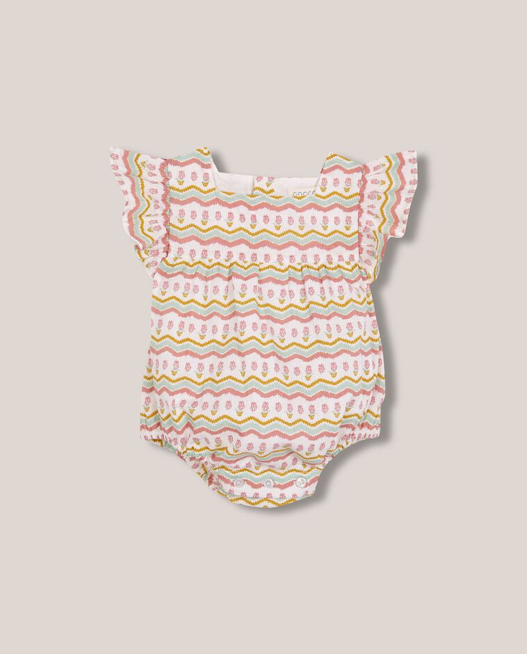 Ranita blanca estampada