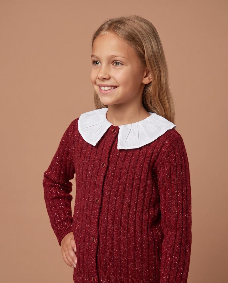 Chaqueta lurex rosa ni&ntilde;a
