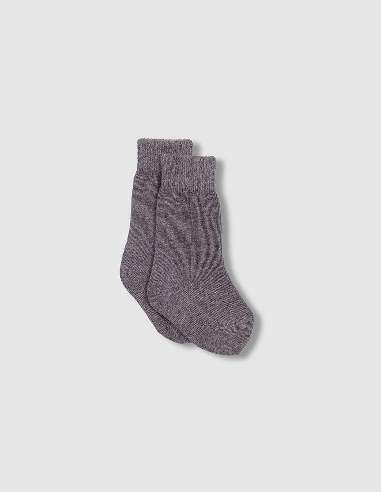 Calcetines liso gris