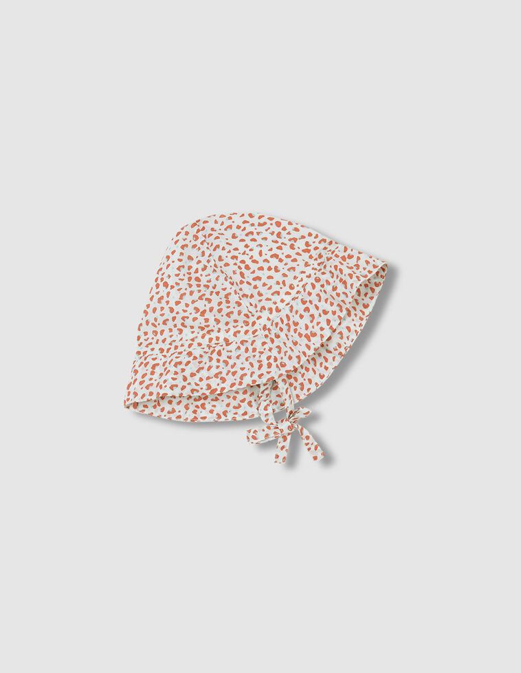 Gorro con estampado animal rosa