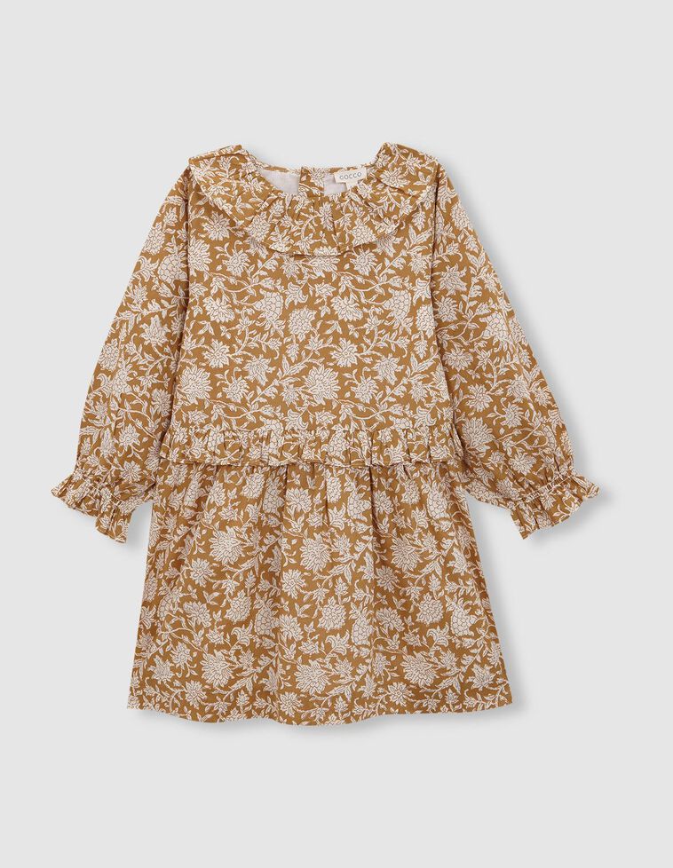 Vestido estampado amarillo