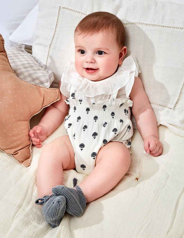 Camisa body de dobby blanco