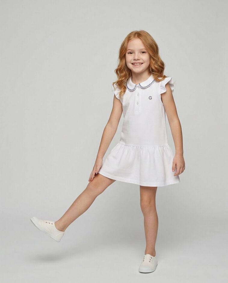 Vestido polo blanco