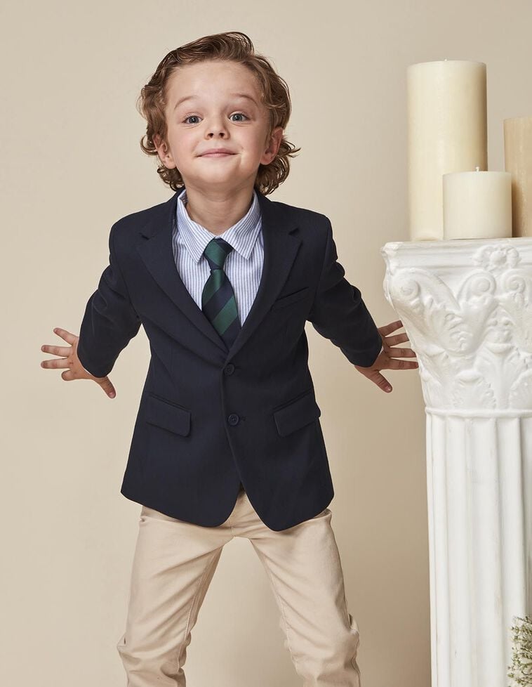 Corbata azul