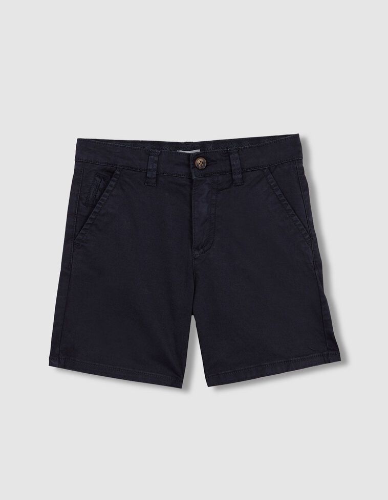 Pantalón chino corto azul