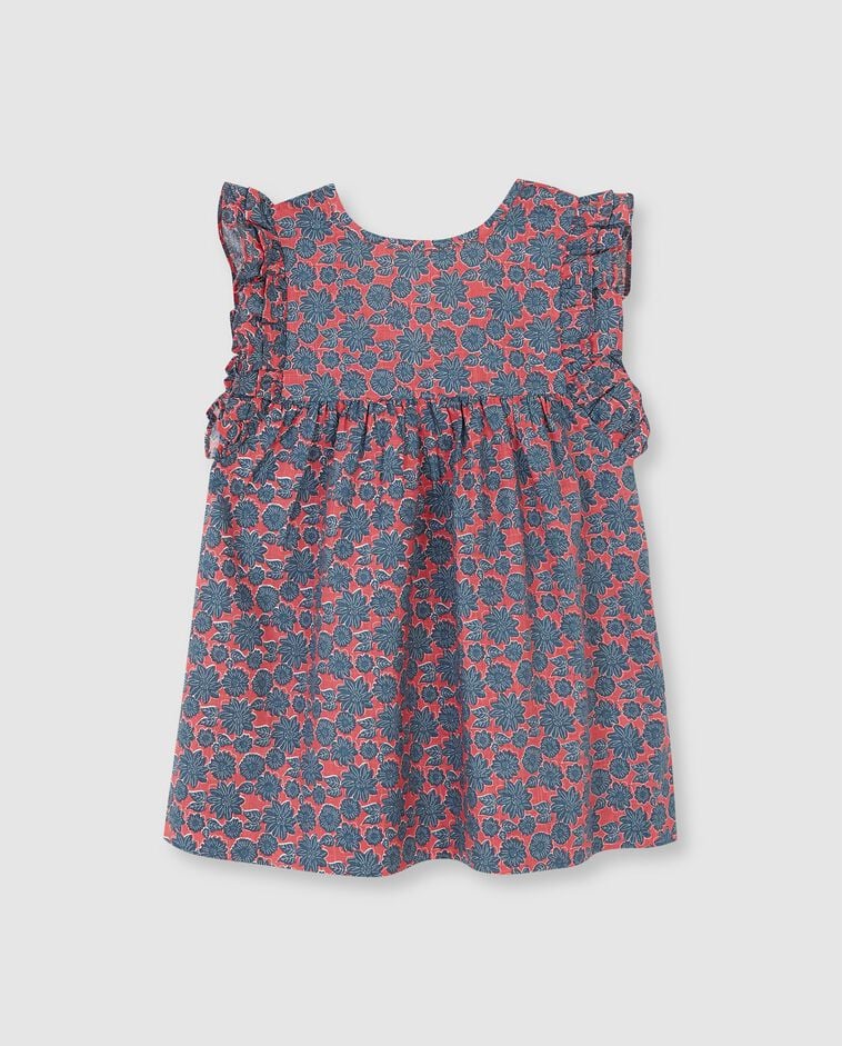 Vestido de flor grande rosa