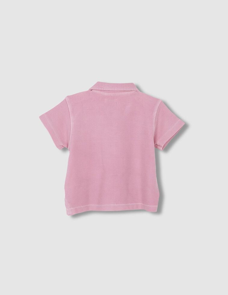 Polo de piqué rosa 