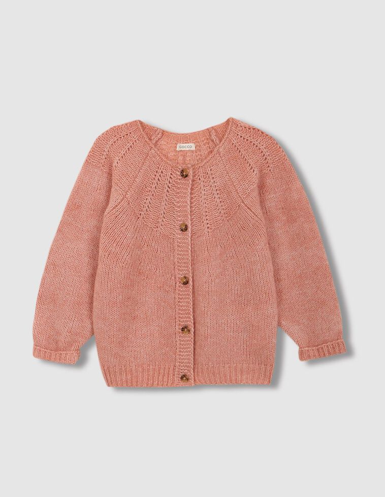 Chaqueta punto especial rosa