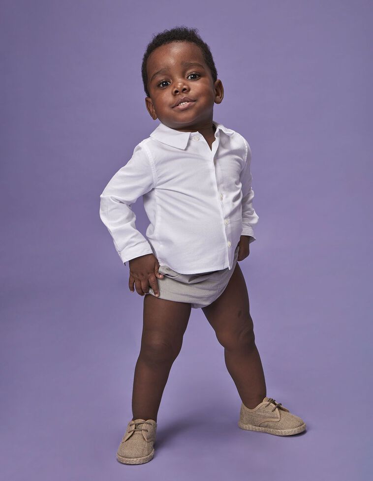 Camisa de oxford blanco