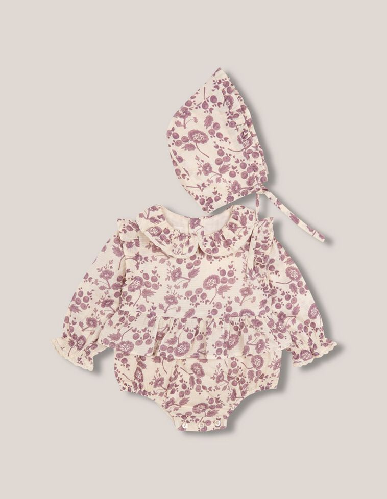 Conjunto con capota morado