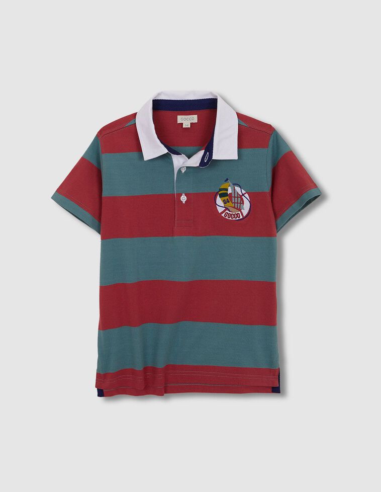 Polo parche nautico rosa