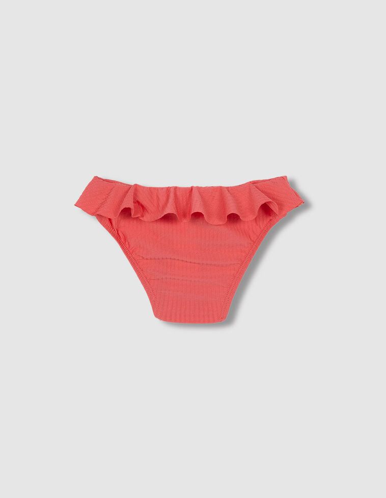 Braguita de lycra de seersuker coral