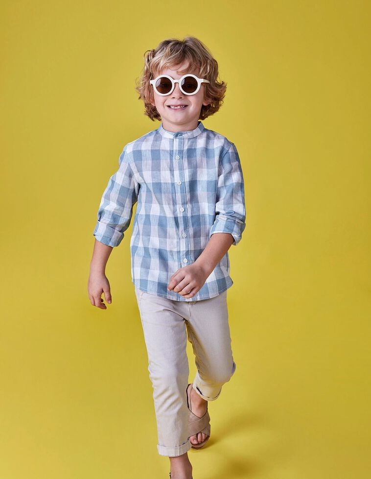 Camisa vichy azul